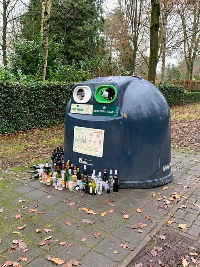 De glasbol in de Bosduivenlaan in Oud-Turnhout