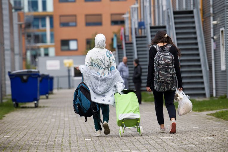 Het asielzoekerscentrum Rijswijk, een opvanglocatie voor maximaal 500 mensen.
 Beeld Arie Kievit