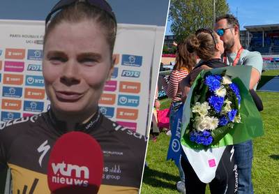 Gemiste kans voor ontgoochelde Lotte Kopecky, die in eerste plaats voor ploeggenotes reed: “Mocht niet vol doorrijden”