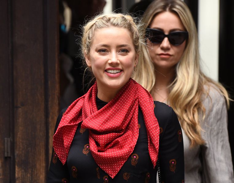 Ook Amber Heard was opnieuw paraat op de zevende procesdag. 