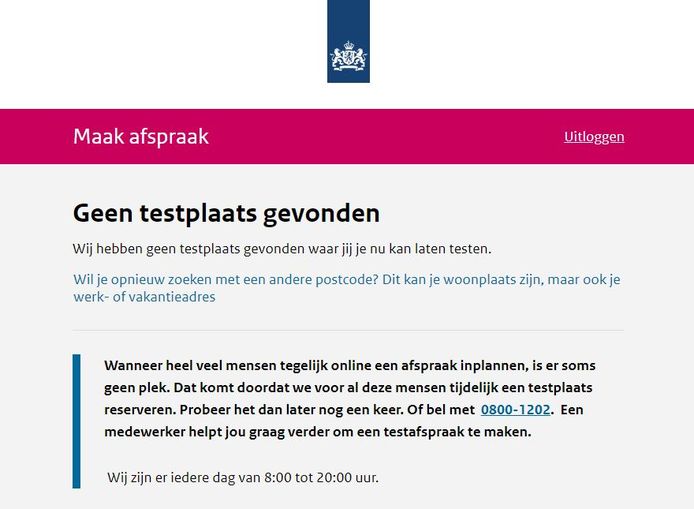 De melding van coronatest.nl