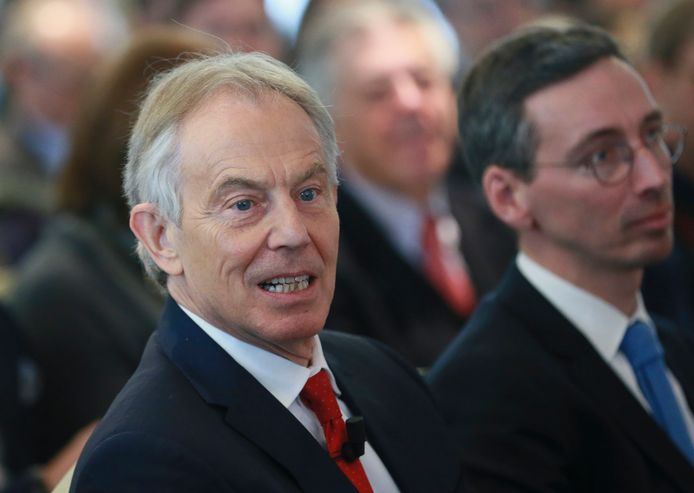 De Brise ex-premier Tony Blair van oppositiepartij Labour.