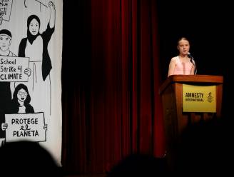 Greta Thunberg krijgt samen met jongerenklimaatbeweging Amnesty International-prijs die ook Nelson Mandela te beurt viel