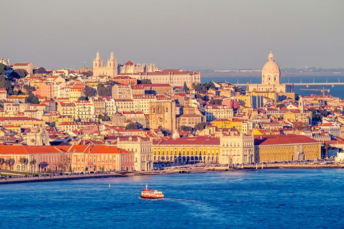 Het historische centrum van Lissabon.