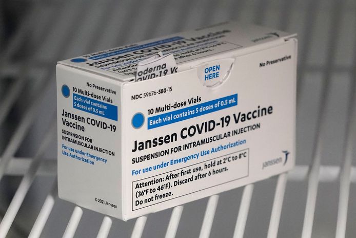 Het Janssen-coronavaccin van Johnson & Johnson.