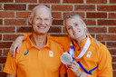 Anouk Vetter met haar vader en coach Ronald Vetter.