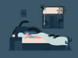 Zwetend en in paniek wakker worden: zo kom je van je nachtmerries af