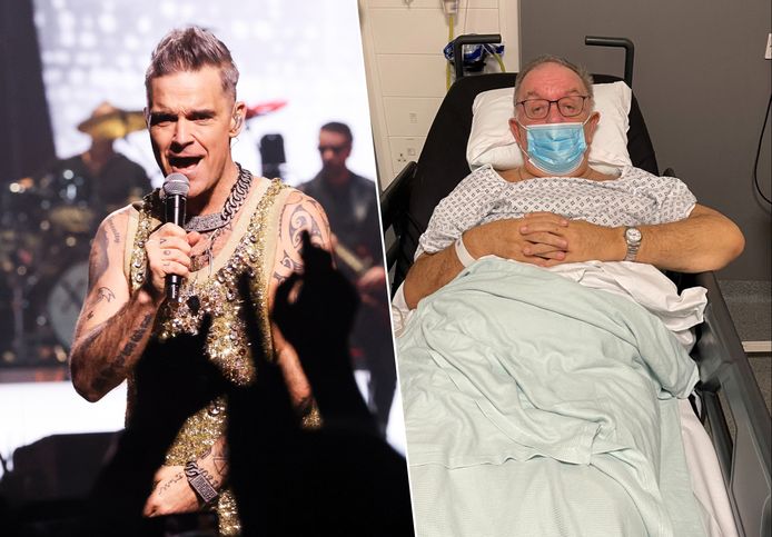 Robbie Williams en zijn vader Pete Conway