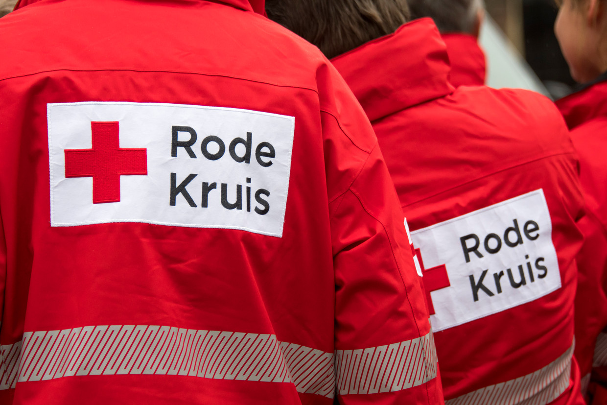 Het logo van het Rode Kruis.  Beeld ANP, Lex van Lieshout 