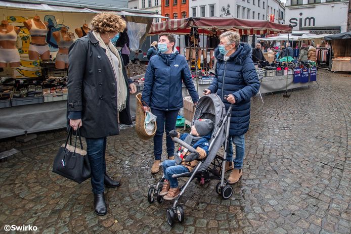 Minister Petra De Sutter (Groen) was in Aalst.