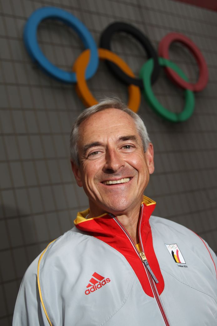Carl Bouckaert, hier bij een persvoorstelling voor deelnemende ruiters op de Olympische Spelen van 2012 in Londen.