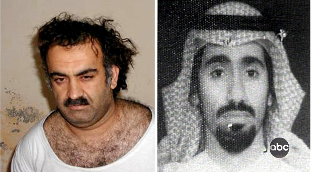 Khalid Sheikh Mohammed werd opgepakt na de aanslagen van 11 september. Volgens ex-directeuren van de CIA kon dat alleen met informatie die is verkregen via de omstreden verhoormethoden Beeld afp