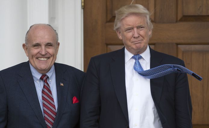 Rudy Giuliani en Donald Trump.