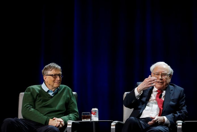 Bill Gates en Warren Buffett in 2017.