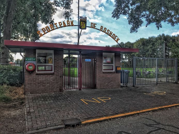 De entree van sportpark De Boshoek in 's-Heerenberg.