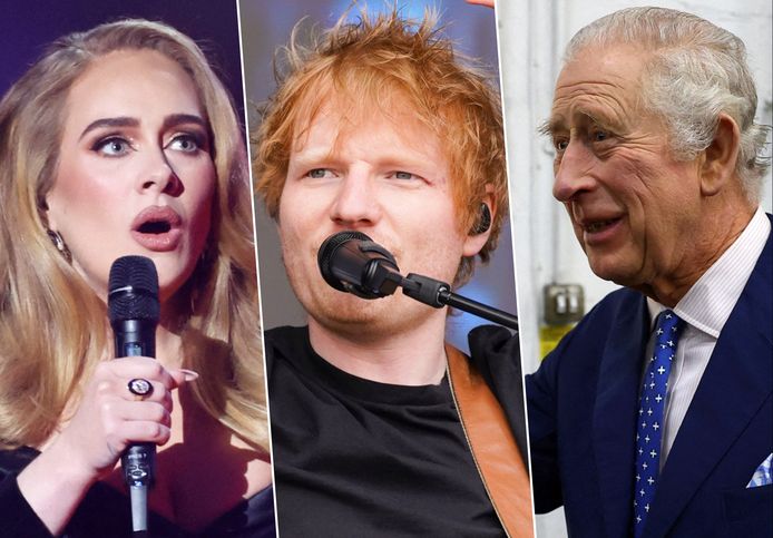Adele, Ed Sheeran, Charles III.