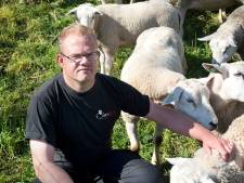 Wilbert Verriet scheert tijdens de Molendagen elk uur een schaap bij de Thornsche Molen