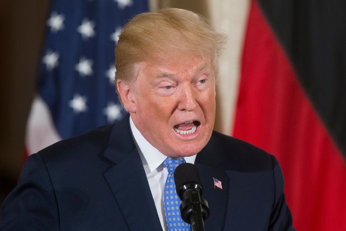 De Amerikaanse president Donald Trump is weinig geliefd in Duitsland.