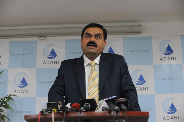 Gautam Adani zag zijn fortuin het voorbije jaar pijlsnel stijgen.  Beeld AFP