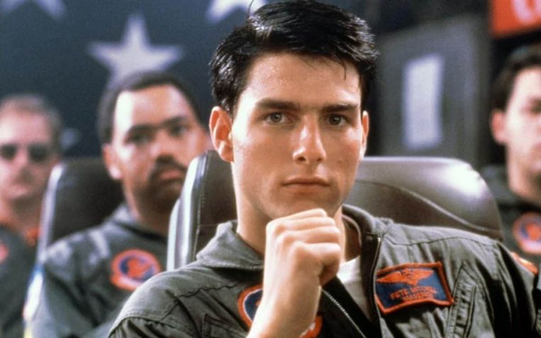 Tom Cruise in Top Gun. Beeld 