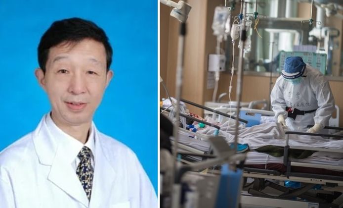 De Chinese arts Zhu Heping werkte in een ziekenhuis in Wuhan, waar het coronavirus uitbrak.