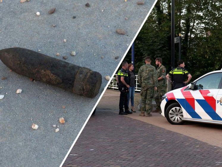 Magneetvisser vist granaat uit Oude IJssel in Doetinchem