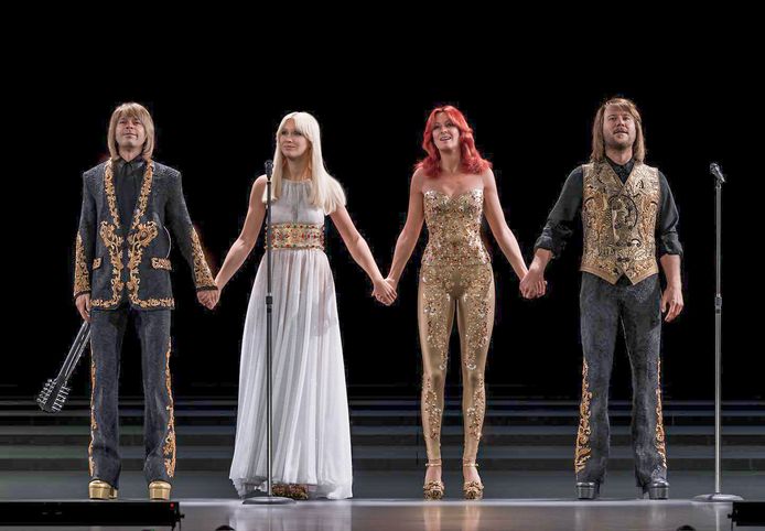 Björn Ulvaeus, Agnetha Fältskog, Anni-Frid Lyngstad en Benny Andersson.