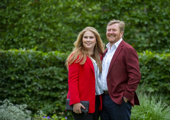 Koning Willem-Alexander en prinses Amalia