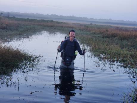Sjors liep in zijn eentje monstertocht van 10.000 kilometer in VS: ‘Liep door water tussen alligators’