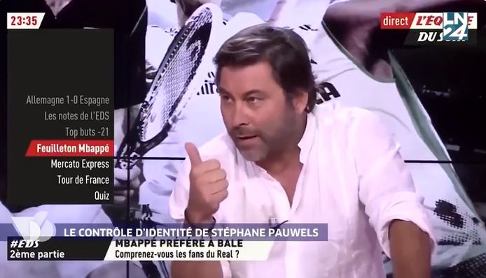 En 2017, Stéphane Pauwels se "mouille" sur l'avenir de Kylian Mbappé sur le plateau de l'Equipe TV. Une prédiction qui se révélera erronée puisque l'attaquant français signera au PSG quelques mois plus tard.