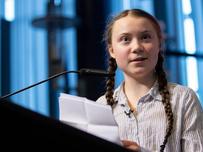 Zweeds klimaatboegbeeld Greta (16) spreekt politici toe