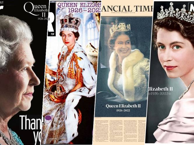 Zo rouwen Britse kranten op hun voorpagina om Queen Elizabeth