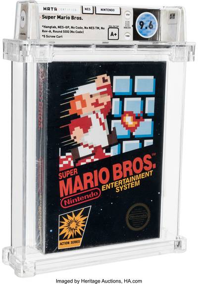 Duurste game ooit: Super Mario Bros verkocht voor 660.000 dollar