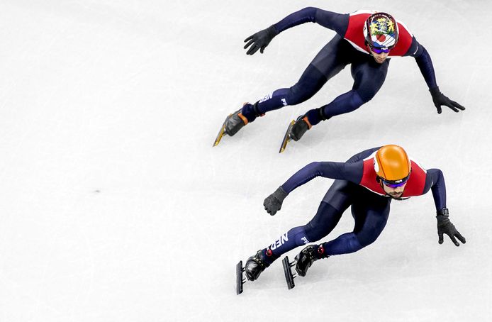 Daan Breeuwsma (boven) en Sjinkie Knegt.