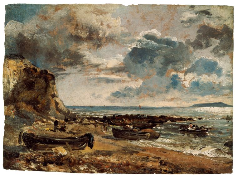 
Het strand bij Osmington Mills, 1816, olieverf op doek
 Beeld John Constable / Teylers Museum 
