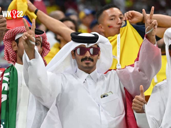 “Allemaal van links naar rechts, de tent die wordt gemold”: de openingsdag van het WK in Qatar was... opmerkelijk