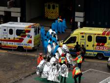 Ziekenhuizen in Hongkong hebben handen vol aan betogers van universiteit