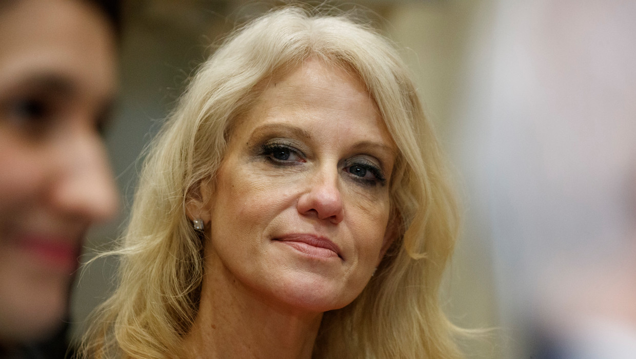 Donald Trumps naaste adviseur Kellyanne Conway. Beeld AP