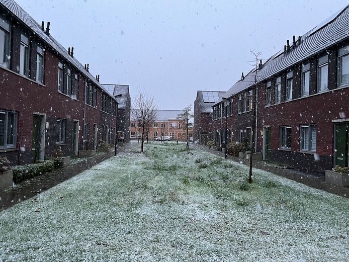 Sneeuw in Deventer op zaterdagochtend 27 november.