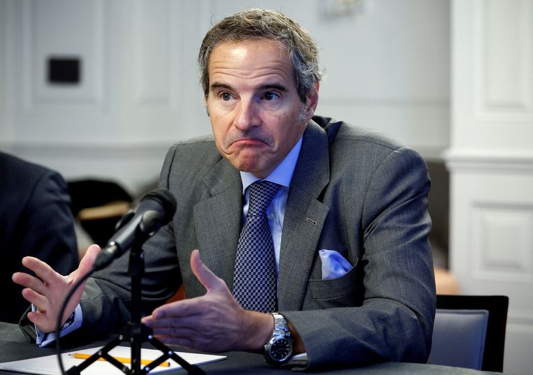 Rafael Grossi, directeur-generaal van het Internationaal Atoomagentschap, eerder deze week.  Beeld REUTERS