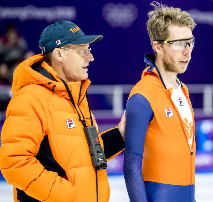 Jorrit Bergsma en coach Jillert Anema.