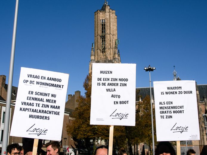 Ook 'Loesje' was zondag in Arnhem.