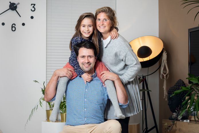 Sofie, Geert en dochter Anne-Marie.