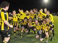 A.v.v Columbia uit Apeldoorn viert feest na de totaal onverwachte 8-0 zege op SDC’12.