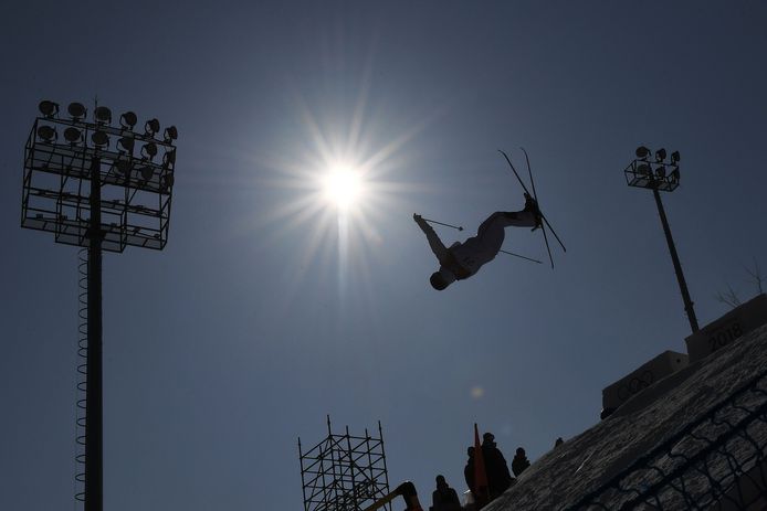 Altijd spectcaulair vol 'luchtkunsten', de moguls.