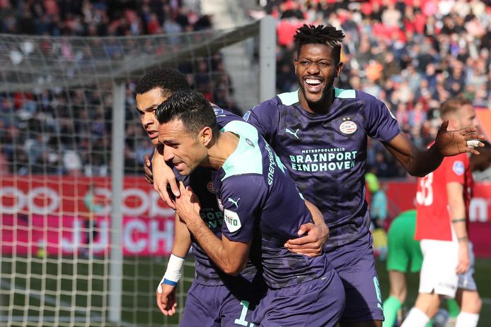 Eran Zahavi moet donderdag een of meer doelpunten zien te maken voor PSV.