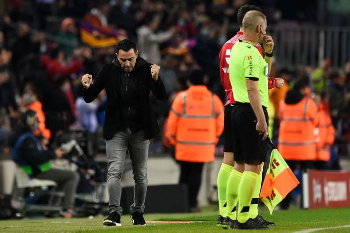 Xavi tient sa première victoire en tant que coach du Barça.