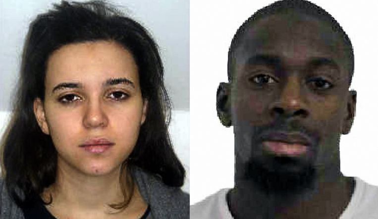 Hayat Boumeddiene en Amedy Coulibaly. Beeld ANP
