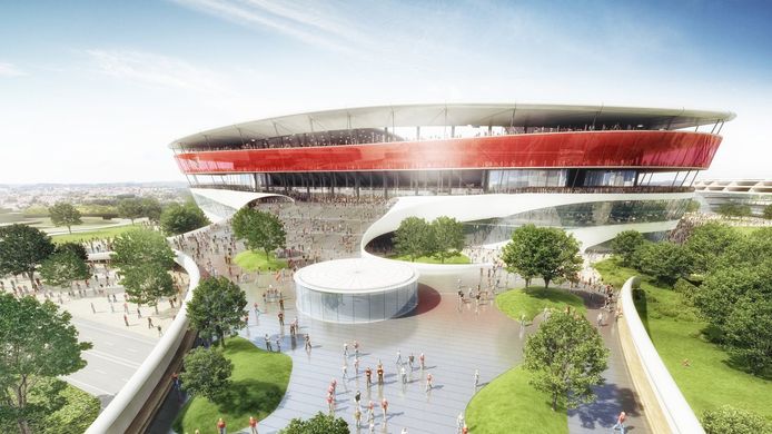 Zo zou het nieuwe Eurostadion eruit moeten zien.