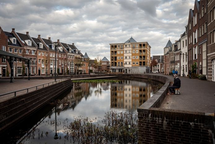 Het plein en het winkelcentrum van Brandevoort.